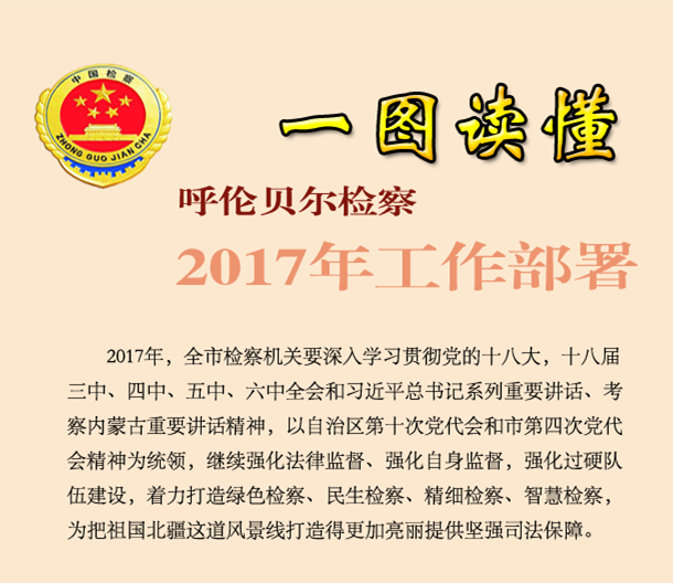 一图读懂呼伦贝尔市检察机关2017年工作部署