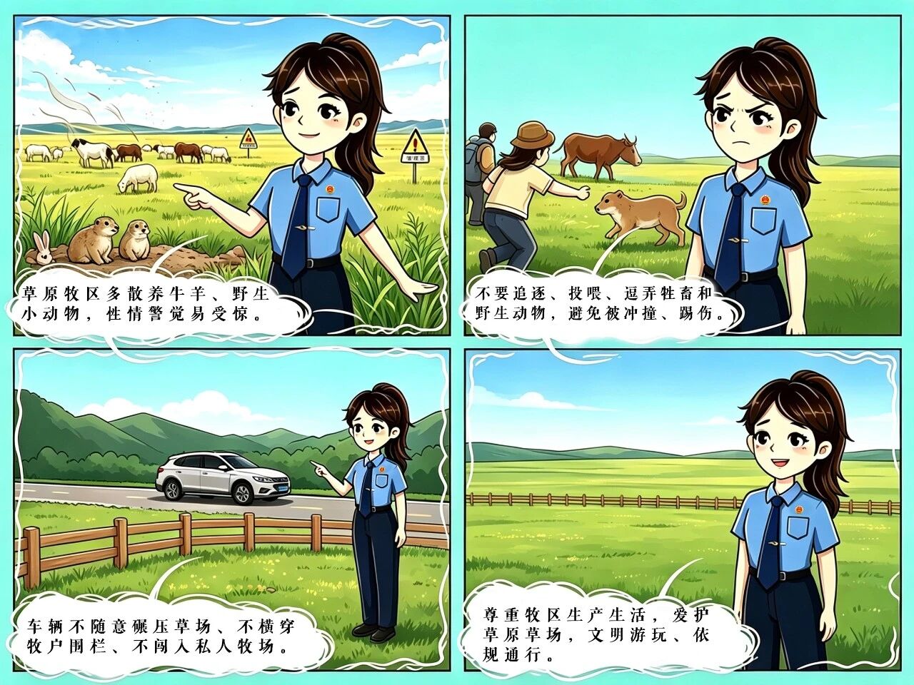 “检小草”带你了解草原生态保护知识！